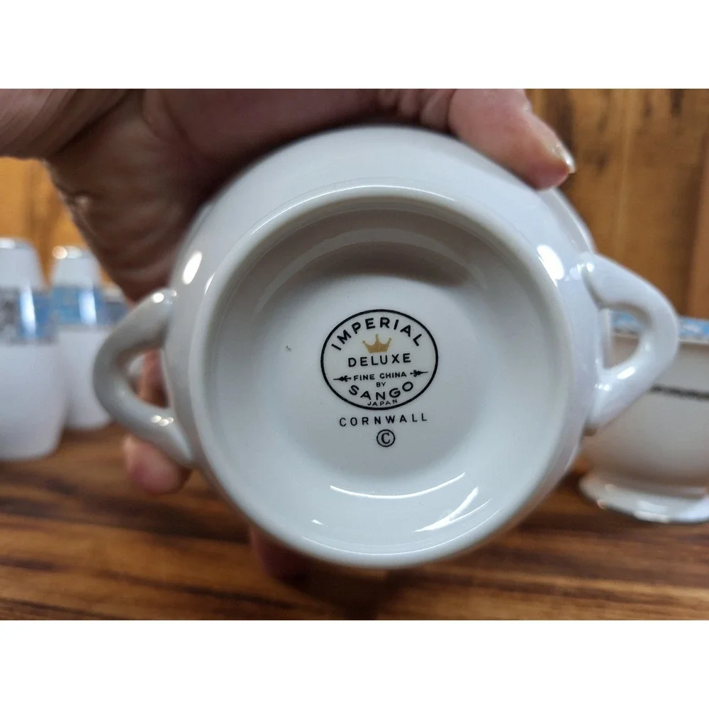 VTG Lot Of 34pc Soup Tea Fine China Sheffield‎ Imperial Deluxe Japan Mythology
